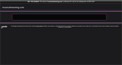 Desktop Screenshot of musicalmeaning.com