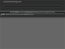 Tablet Screenshot of musicalmeaning.com